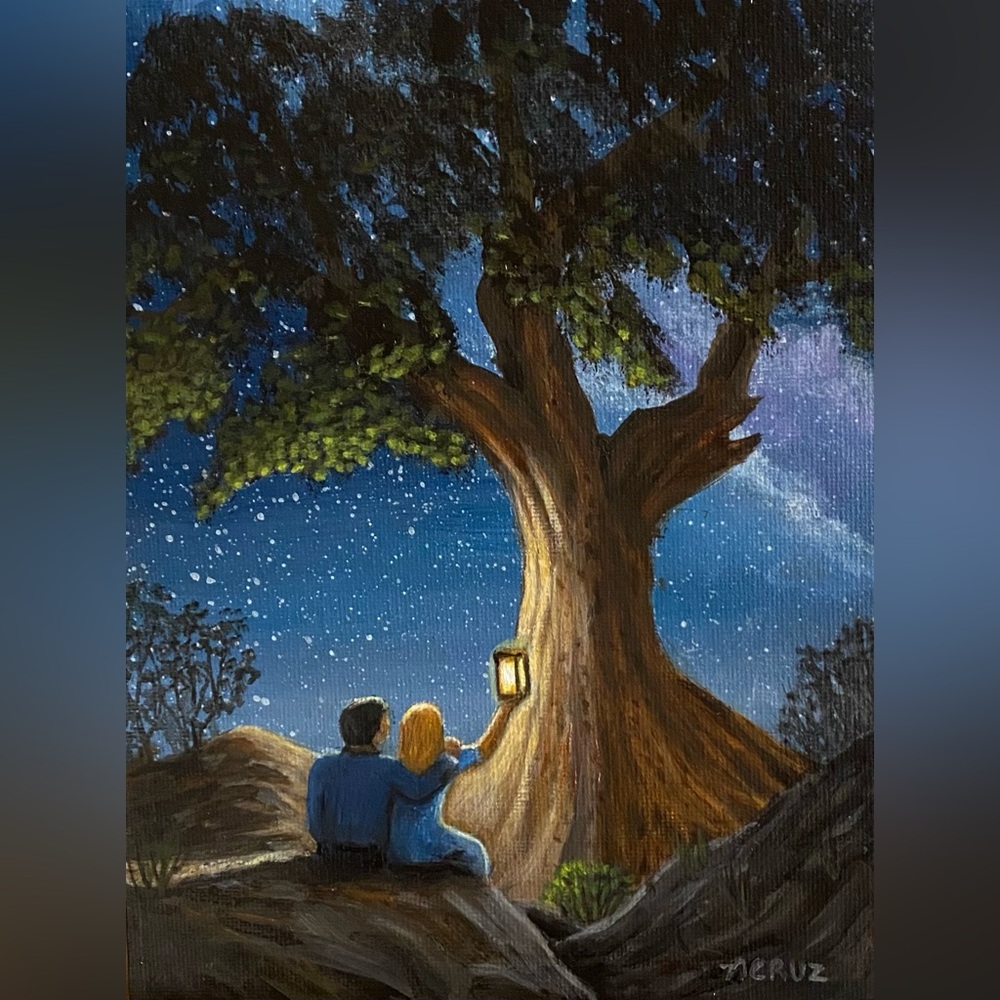 Hand Crafted Artwork-“Starry Night”